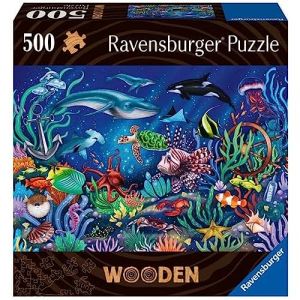 Image de Ravensburger Puzzle en bois - Rectangulaire - 500 pcs - Monde marin coloré - Adulte - 00017515