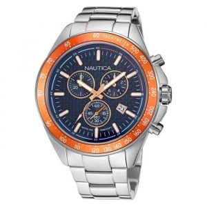 Nautica Montre - Napobf117 - Quartz - Chronographe - Acier Inoxydable