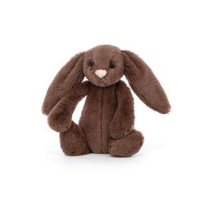 Jellycat Peluche bashful fudge bunny small - l: 8 cm x l : 9 cm x h: 18 cm