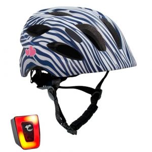 Casque de velo pour enfants de 6 a 12 ans rayures cool certifie en1078