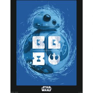 Erik Star Wars Épisode IX BB-8 Imprimé Bleu 40x30cm