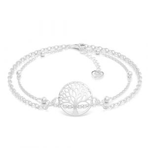 SERASAR-Bracelet en argent sterling pour femme "Life"-Argent-bijoux à la mode, cadeau d'anniversaire parfait pour mère ou femme