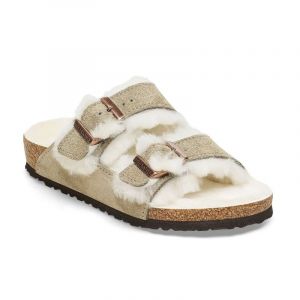Birkenstock Sandales fille Arizona Shearling Suede Leather/Fur
