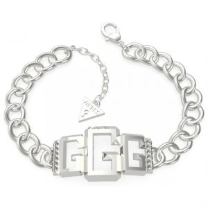 Guess Bracelet acier rhodié 3G ICONIC GLAM Bijoux