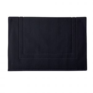 Alexandre Turpault Tapis de bain en coton gris graphite 60x90