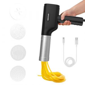 Cecotec Machine à pâtes sans fil Fun EasyPasta 40 W 200 g 3 disques pour pâtes et churros