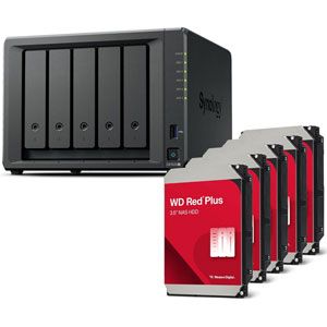 Synology Bundle DS1525+ avec 5x HDD WD Red Plus 4To - DS1525+WDRED4T