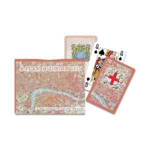 Piatnik Coffret de 2 x 55 cartes Plan de Londres en 1831
