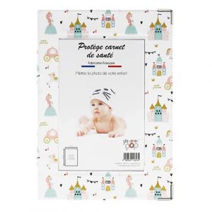 Image de Protège carnet santé enfant personnalisable Color Pop FRANCE 22 x 16 cm