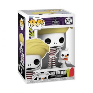 Funko JACK WITH ZERO PLAGE / L'ETRANGE NOEL DE MR JACK / FIGURINE POP