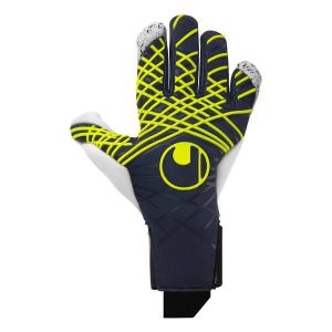 Uhlsport Gants De Gardien Prediction Flex Hn - Bleu Marine/blanc/jaune Fluo, pointure 8 - ['Bleu'] - Taille 8