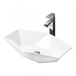 Desconocido Vasque à poser ovale, céramique 63,5x41x13,5 cm Blanc