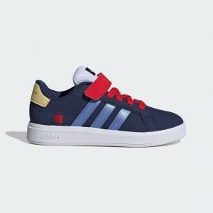 Adidas Chaussures grand court 00s snow white elc enfant bleu fonc