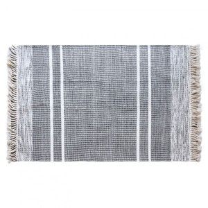 Tapis tissé main (180 cm) Kolena Noir et blanc