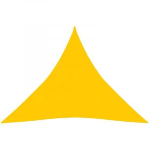 VidaXL Voile d'ombrage 160 g/m&sup2; Jaune 3,6x3,6x3,6 m PEHD