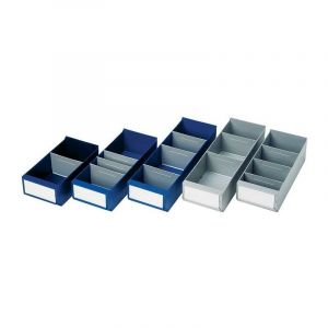Lot boîte pour étagère la-ka-pe 1 carton(s) de 15 pièce(s) boîte étagère l300xl160xh100/112mm bleu ps - la-ka-pe