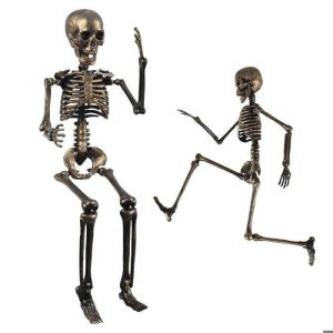 Ptit Clown Squelette articulé bronze 40 cm