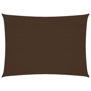 VidaXL Voile de parasol Tissu Oxford rectangulaire 4x5 m Marron