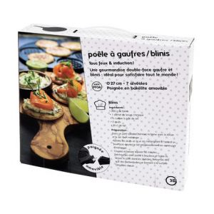 Chevalier Diffusion Po&ecirc;le &agrave; gaufres et blinis &Oslash;27 cm Noir - Couleur Noir - Taille TS