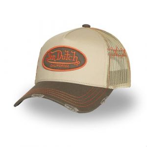 Casquette Trucker - VON DUTCH - Used - Filet Rigide - Visière Arrondie - Kaki