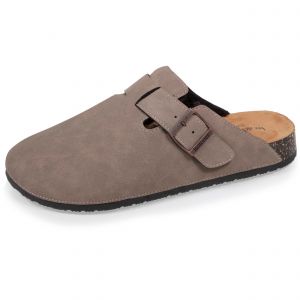 Isotoner Sabots fourrés Homme Taupe