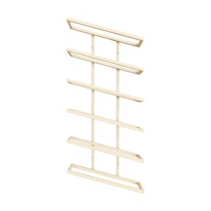 Etagère à vin en acier beige cashew 62x27x9,5cm Vinia - Metallbude