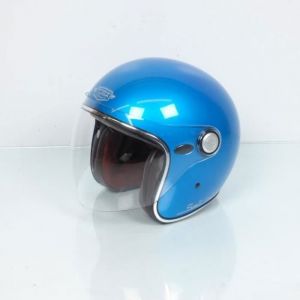 Casque jet moto scooter Torx Salt Lake Rainbow Blue Gloss Taille