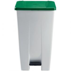 Rossignol Poubelle mobile à pédale - 120 l - Vert - MOBILY