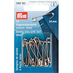 Prym &Eacute;pingles de s&ucirc;ret&eacute; &agrave; boule 34mm