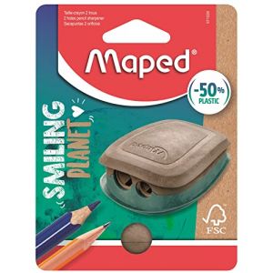 Image de Maped Taille-Crayons 2 trous - en blister composé à 50% de fibres de bois certifié FSC