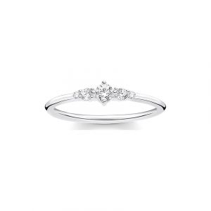 Thomas Sabo Bague Vintage Argent Sterling 925 Gris - Couleur Gris - Taille XS