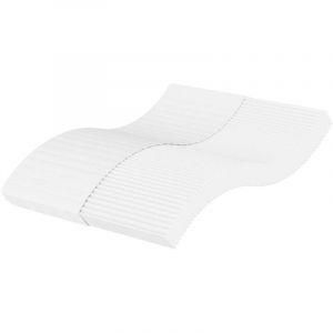 VidaXL Matelas en mousse blanc 140x220 cm duret&eacute; H2 H3, matelas de lit, matelas de lit de jour, matelas en mousse pour lit double