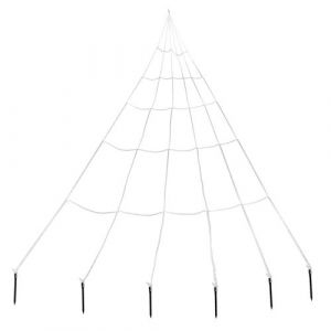 Ruedelafete Toile d'araignée triangle blanche avec accroche 3m