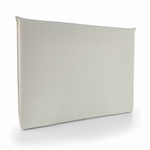 Image de Oviala Tête de lit en tissu blanc 160 cm - Beige