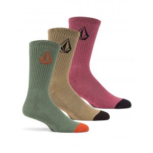 Image de Volcom Full Stone 3Pk Chaussettes rouge