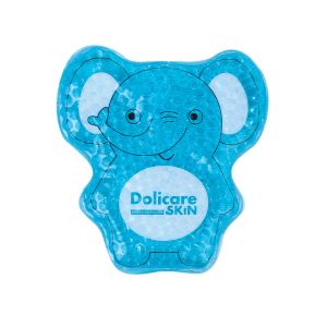 Orchestra Dolicare Skin Poche Microbilles Gel - Enfant - Éléphant - 12.5 X 8 Cm - Bleu (Couleur : Bleu)