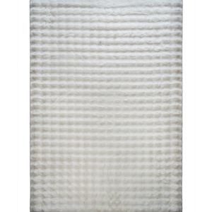 The Deco Factory Tapis doux effet poudreuse à relief blanc 190x290