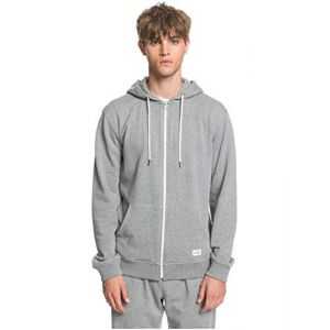 Quiksilver Essentials - Sweat &agrave; capuche demi-zip en mati&egrave;re biologique pour Homme Gris - Taille XXL