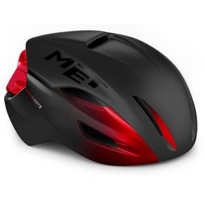 Image de Met Casque aero manta mips noir rouge allise mat brillant 2022 l 58 61 cm