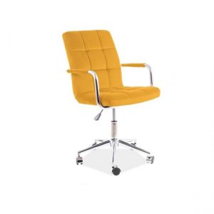 Signal Q-022 CHAISE PIVOTANTE VELOURS CURRY BLUVEL 68