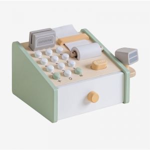 Caisse enregistreuse en bois Oblina Kids SKLUM Céladon 11 cm