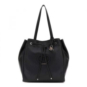 Guess Sac à épaule noir pour femme - Calebra Drawstring Tote 310938