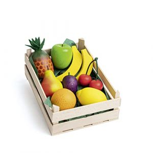 Erzi Fruits tropicaux dans une boîte en bois 9 pcs/ 1 boîte