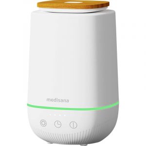 Medisana AD 650 diffuseur d'arômes, diffuseur avec lumière bien-être, désodorisant maison pour huile essentielle, humidificateur d'air à technologie ultrasons pour parfum ambiant agréable