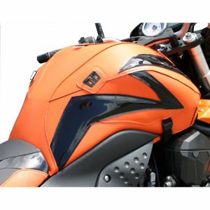 Bagster Tapis de réservoir orange/deco noir brillant (1545LD) Kawasaki Z750 (série spéciale