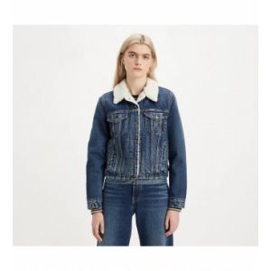 Levi's Pour femme. Veste Sherpa Trucker bleu