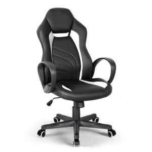 Image de Franchi B&uuml;rosessel - Fauteuil de bureau ergonomique en simili cuir style racing Buriram