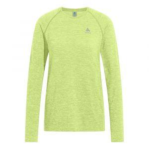 Image de Odlo Essential Seamless Haut Manches Longues Femmes - Jaune Lemon, Taille XL