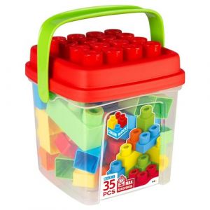 Color Block Construction set Basic Bucket 35 Pieces (6 Units)
