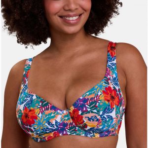 Haut de maillot de bain plongeant avec armatures